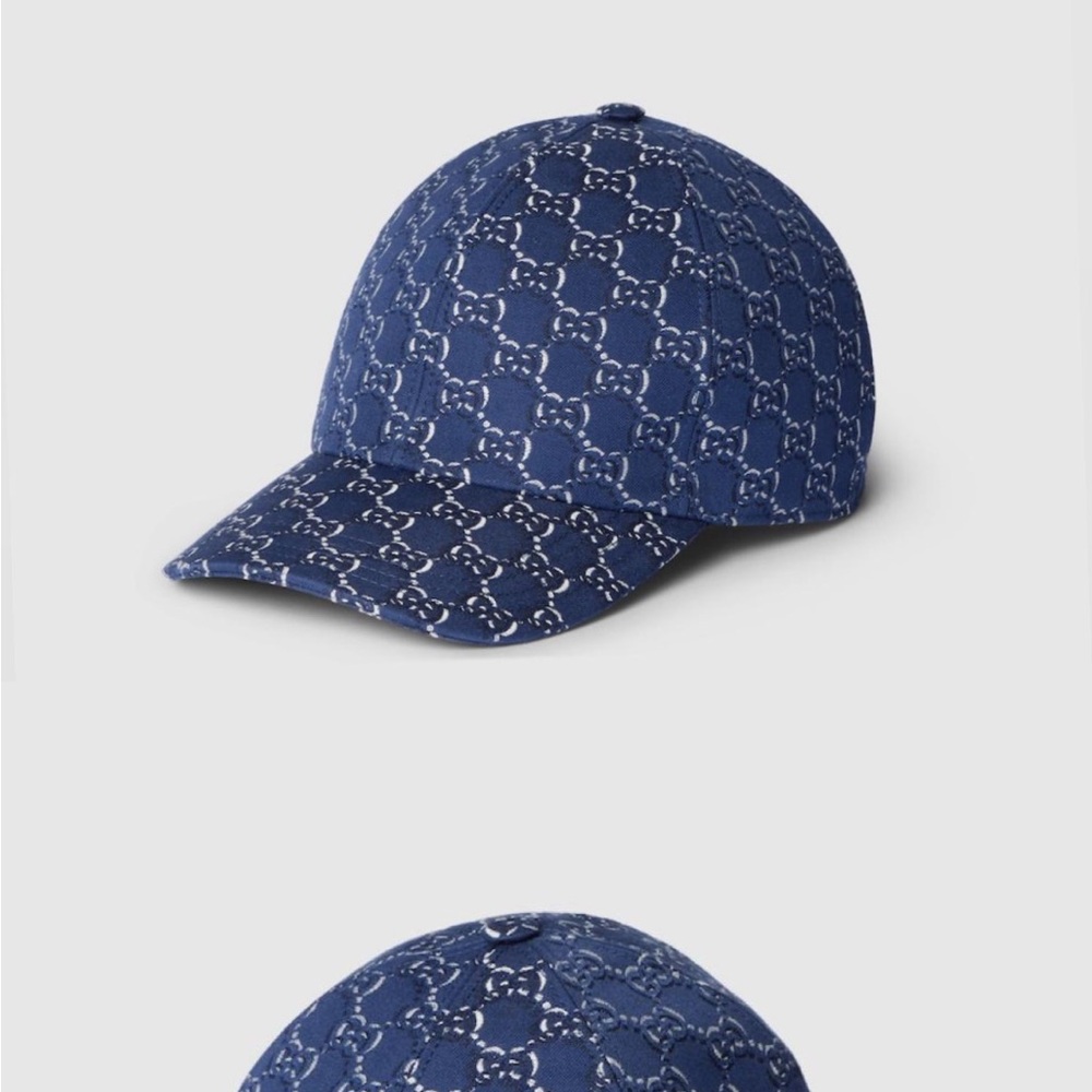 Gucci Navy Monogram Men's Hat
